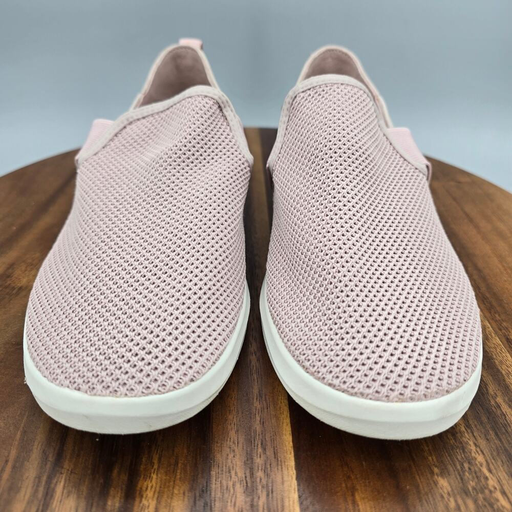 OluKai Shoes Womens 9.5 Light Pink Mesh Hale'iwa Slip On Comfort Sneakers - Picture 2 of 8